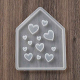 Silikone Form Til At Lave Et Hus Med Hjerter – DIY Støbeform - Uniq Perler - 114471