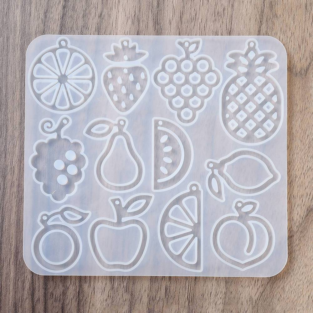 Silikone Form Til At Lave Frugt Vedhæng I Resin – DIY Støbeform - Uniq Perler - 544084
