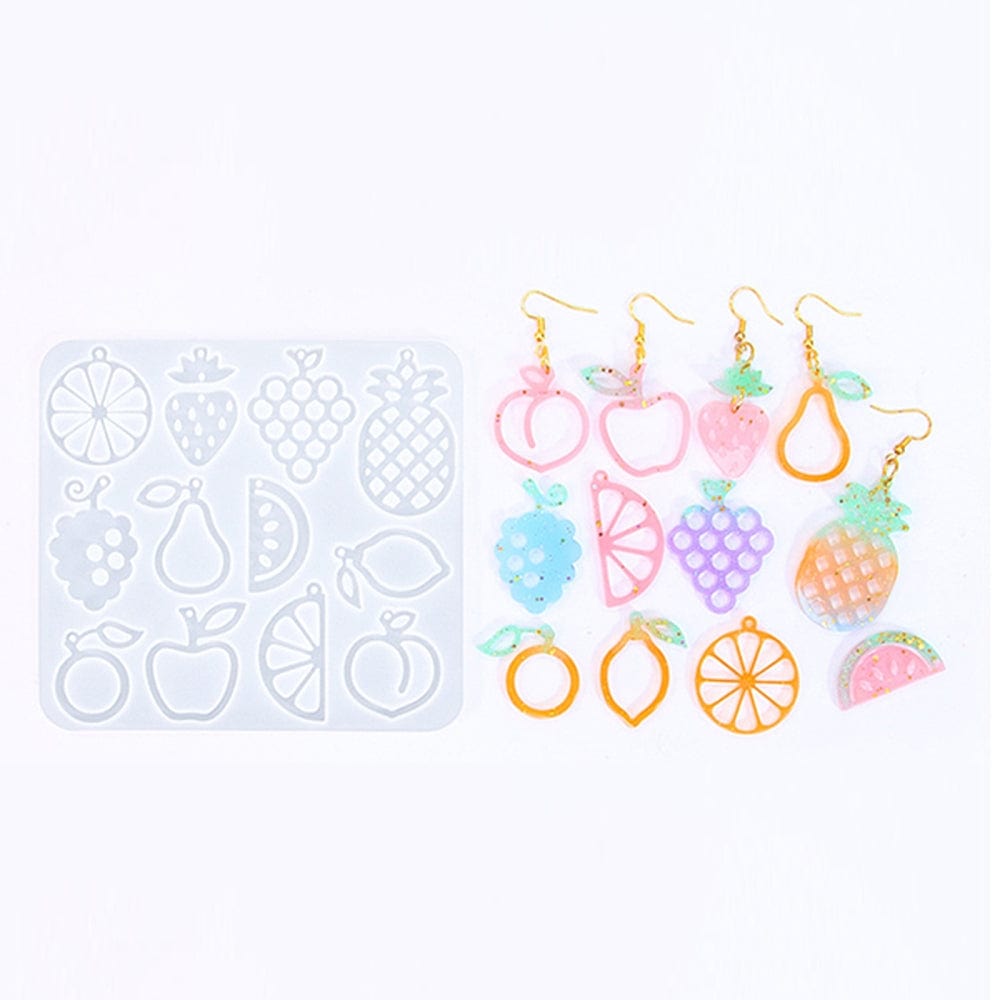 Silikone Form Til At Lave Frugt Vedhæng I Resin – DIY Støbeform - Uniq Perler - 544084