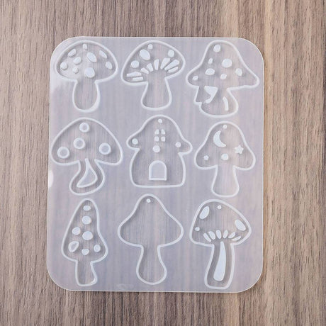 Silikone Form Til At Lave Svampe Vedhæng – DIY Støbeform - Uniq Perler - 114656