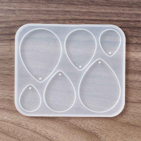 Silikone Form Til Resin Dråbe Vedhæng – DIY Støbeform - Uniq Perler - 112404