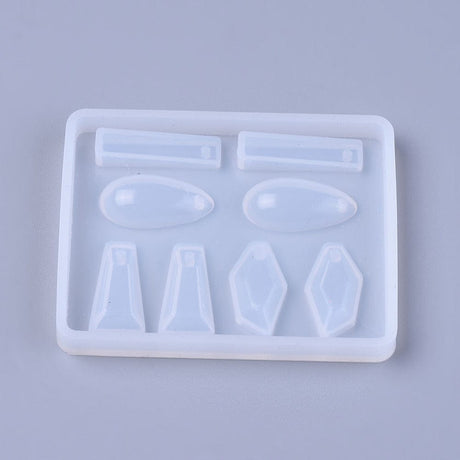 Silikone Form Til Resin Vedhæng 4 former - Uniq Perler - 115392