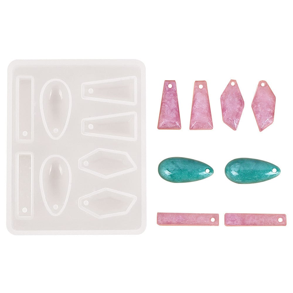 Silikone Form Til Resin Vedhæng 4 former - Uniq Perler - 115392