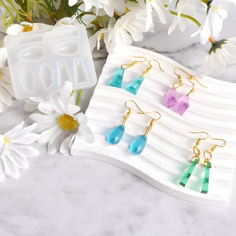 Silikone Form Til Resin Vedhæng 4 former - Uniq Perler - 115392