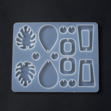 Silikone Form til Resin Vedhæng (48x12cm) - Uniq Perler - 924424