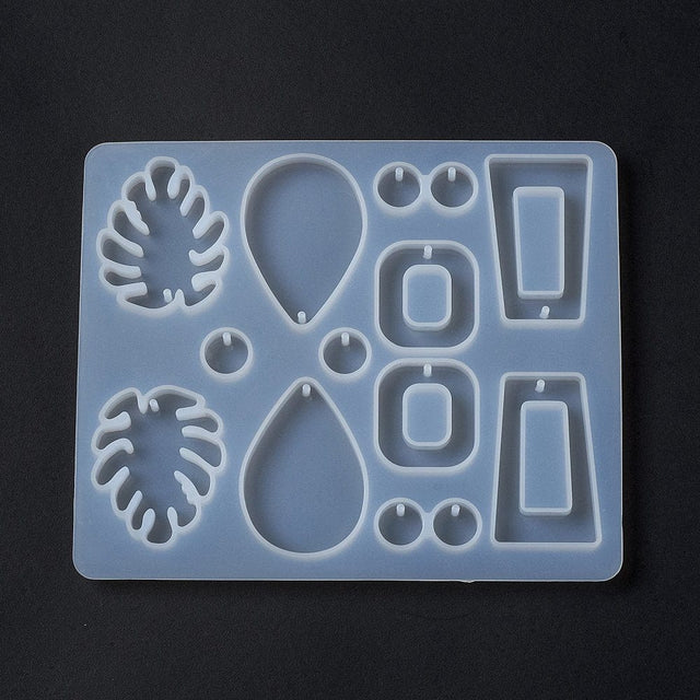 Silikone Form til Resin Vedhæng (48x12cm) - Uniq Perler - 924424