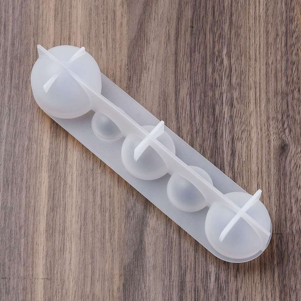 Silikone Form Til Runde Resin Dekorations Perler – DIY Støbeform - Uniq Perler - 867843