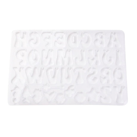 Silikone Form Til Støbning Af Bogstav Vedhæng – DIY Støbeform - Uniq Perler - 756841