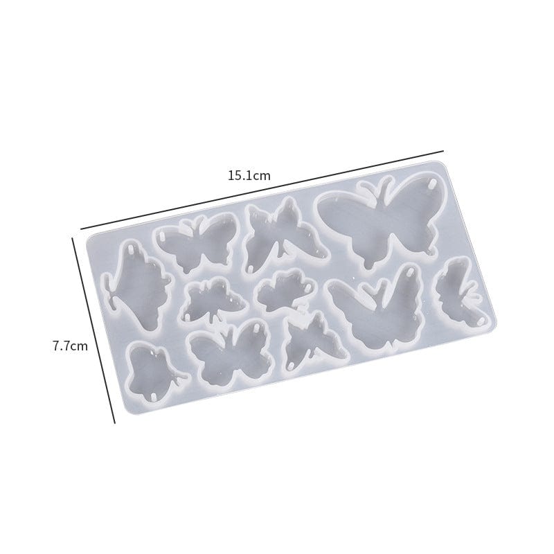 Silikone Form Til Støbning Af Resin Sommerfugle - Uniq Perler - 1111490200