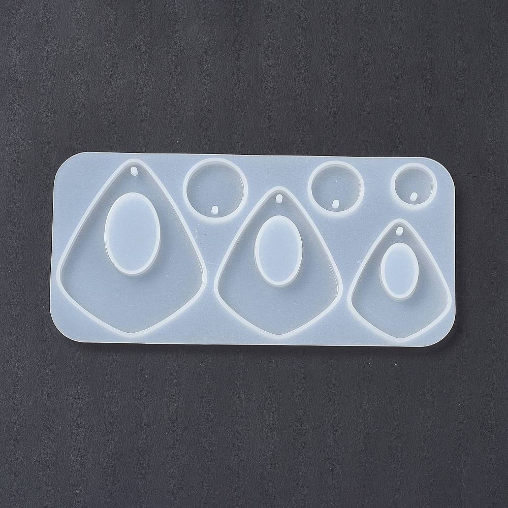 Silikone Forme til Støbning af Øreringe eller Vedhæng (49x11mm) - Uniq Perler - 25653