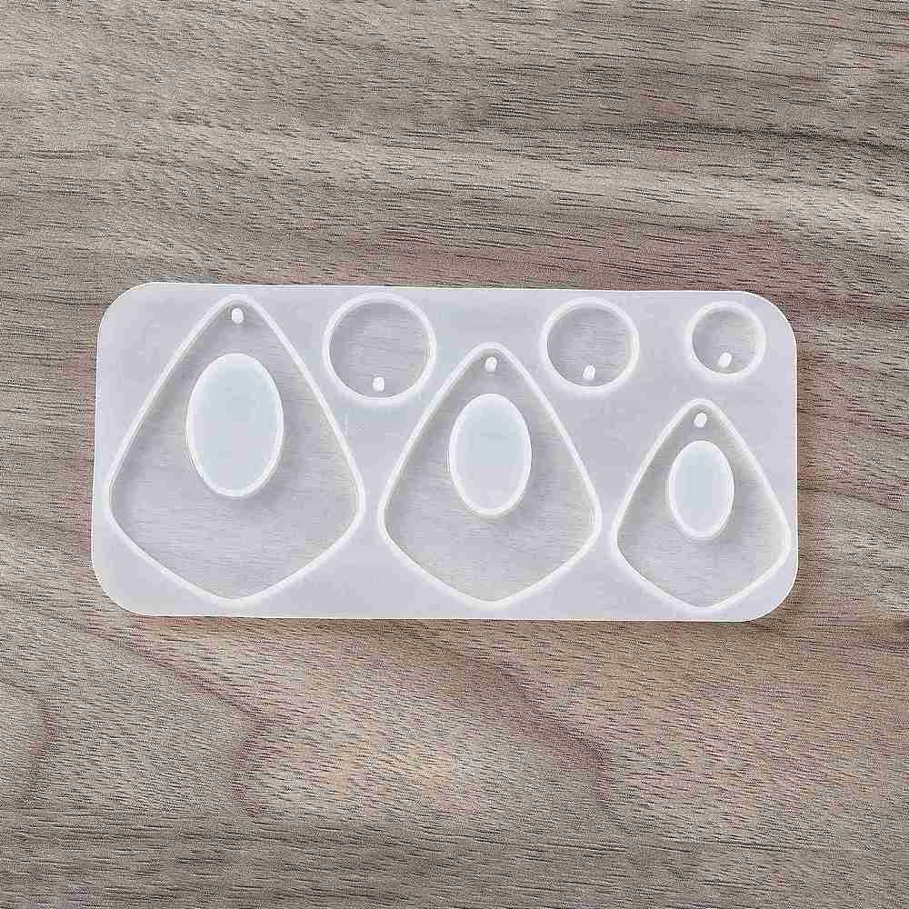 Silikone Forme til Støbning af Øreringe eller Vedhæng (49x11mm) - Uniq Perler - 25653