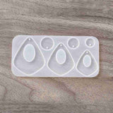 Silikone Forme til Støbning af Øreringe eller Vedhæng (49x11mm) - Uniq Perler - 25653