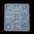 Silikone Forme Til Støbning Af Resin Julemotiver - Uniq Perler - 0001489257
