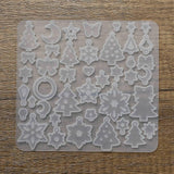 Silikoneform til Resin – Jul Motiver (129,5x120mm) - Uniq Perler - 116184