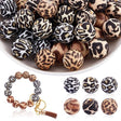 Silikoneperler Mix – Leopard Print (15mm, 60 stk.) - Uniq Perler - 120171