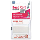 Silkesnor med Nål – Hvid (0,80mm, 2m) - Uniq Perler - 937582