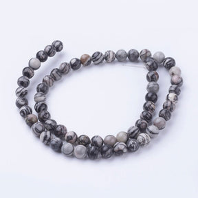 Silkesten/Netstone, 6 - 6,5mm - Uniq Perler - 007502