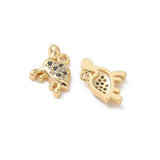 Skildpadde vedhæng m. Zirkonia, Forgyldt Messing (11,5mm) - Uniq Perler - 115698