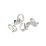 Slange Vedhæng - Langtidsholdbar Platin Belagt (9,5x6mm) - Uniq Perler - 115472