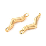 Slangeformet Mellemled, 18K Forgyldt, 16x4,5x2,5mm - Uniq Perler - 3747373