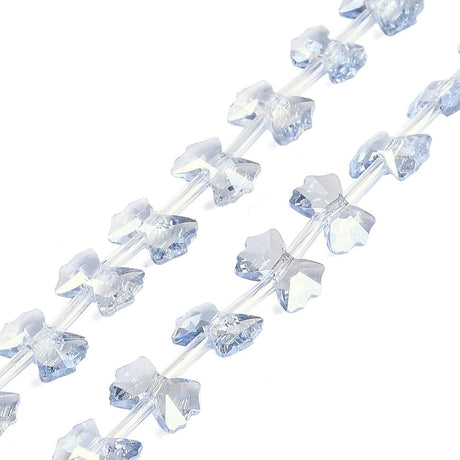 Sløjfe glasperler, 7x10x3mm - Uniq Perler - 113420