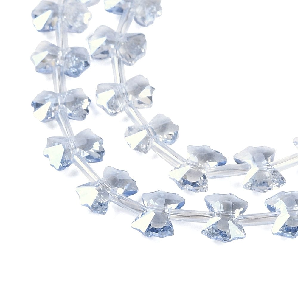 Sløjfe glasperler, 7x10x3mm - Uniq Perler - 113420