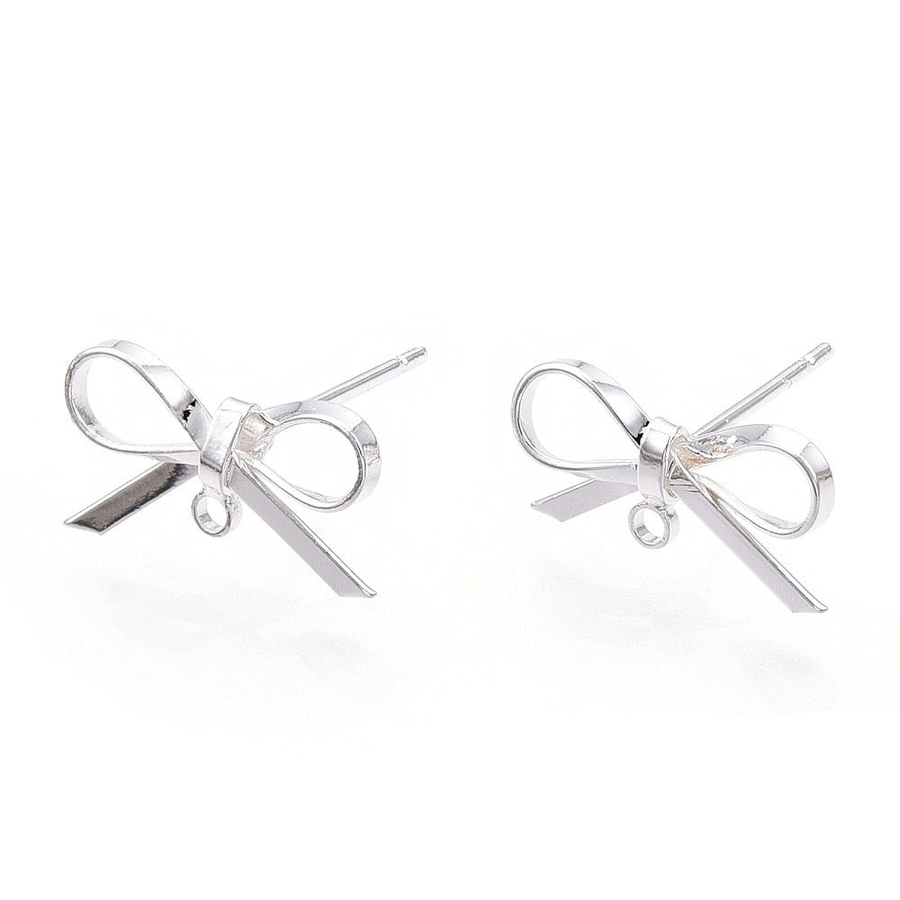 Avsluta Örhängen – Försilvrad Mässing (15mm) - Uniq Perler - 117070