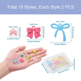 Sløjfe Vedhæng I Assorteret Størrelser Og Farver - Uniq Perler - 111493