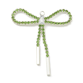 Cancel Pendant With Rhinestones, Silver-plated, 40x34mm - Uniq Perler - 979787