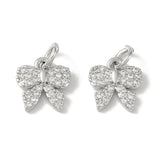 Sløjfe Vedhæng Med Zirkonia Sten (10,5x10 mm) - Uniq Perler - 112791