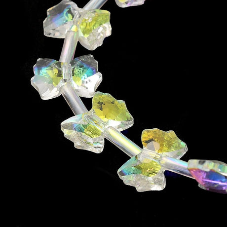 Sløjfeformet Glasperler, 10x7x3,5mm - Uniq Perler - 113623