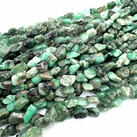 Smaragd Perler, Nuggets, (8 - 10mm) - Uniq Perler - 115369