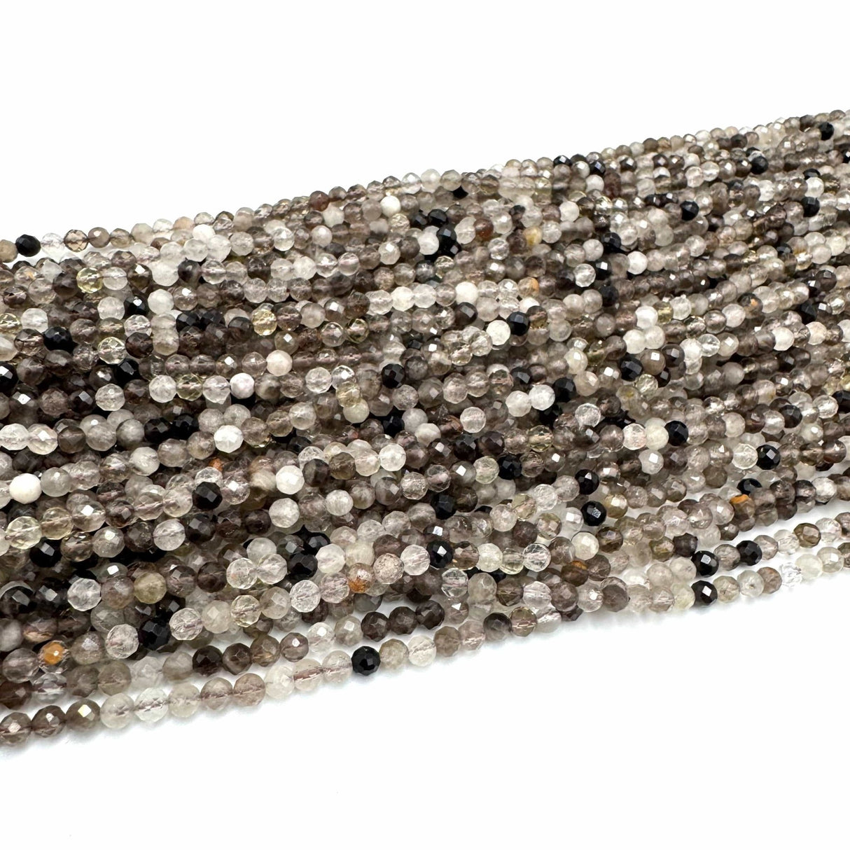 Smokey Kvarts, Facetteret, 4mm - Uniq Perler - 114309
