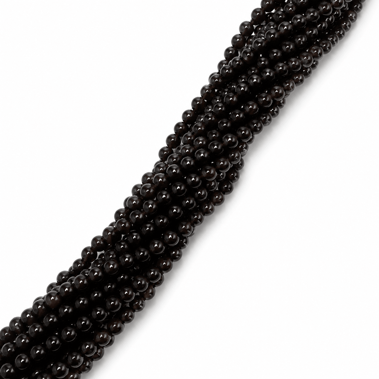 Smokey Kvarts Perler – Runde (3mm) - Uniq Perler - 116793