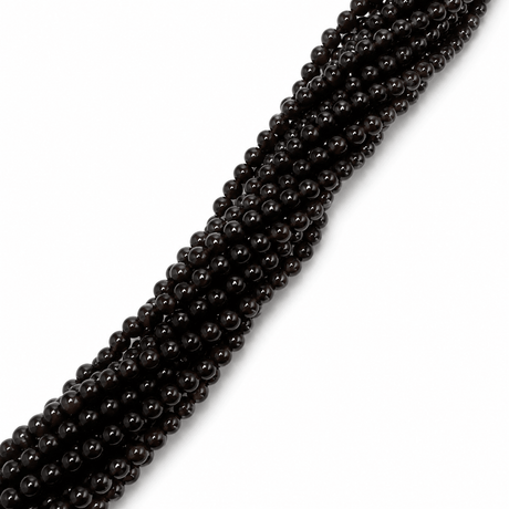 Smokey Kvarts Perler – Runde (3mm) - Uniq Perler - 116793