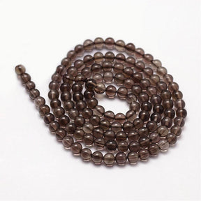 Smoky Quartz Beads – Round (3mm) - Uniq Perler - 