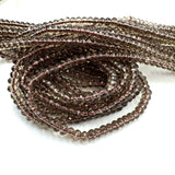 Smokey Kvarts, Rondel, (4x3mm) - Uniq Perler - 434367