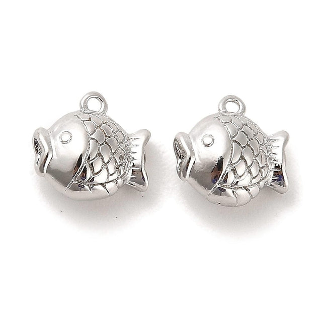 Smukt fisk med ujævn overflade, str.(9x10 mm) - Uniq Perler - 112792