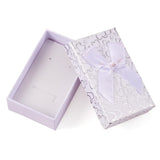 Smykkeæsker Med Sløjfe Og Hjerter – Hvid (5x8x3cm), 6 Stk - Uniq Perler - 755778