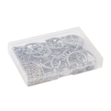 Schmuckteile Sets – geteilte Schlüsselringe u.v.m. (Platin) - Uniq Perler - 