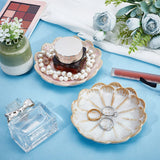 Smykkefad i Porcelæn – Blomsterformet, (1 stk.) - Uniq Perler - 115623