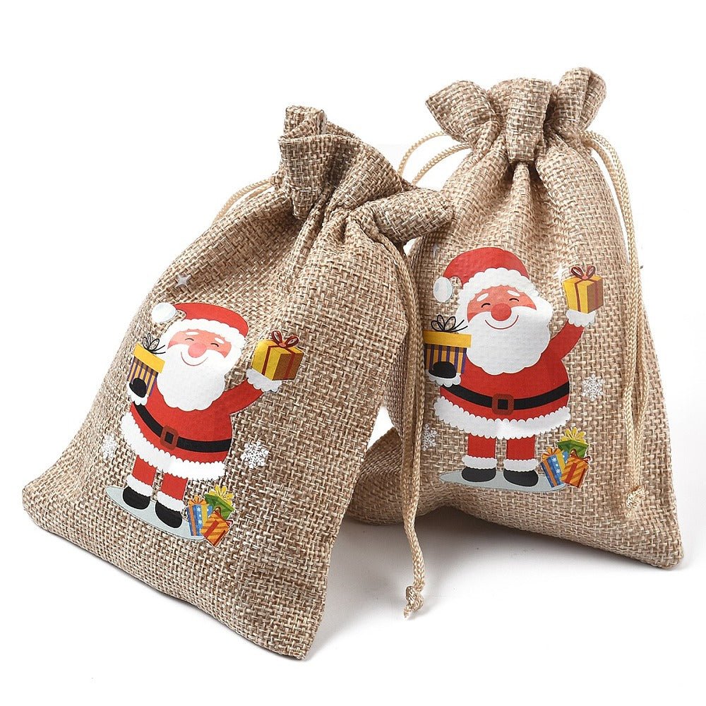 Smykkeposer Med Julemotiver – Jute (14x10cm) 15 stk. - Uniq Perler - 125720