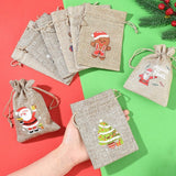 Smykkeposer Med Julemotiver – Jute (14x10cm) 15 stk. - Uniq Perler - 125720