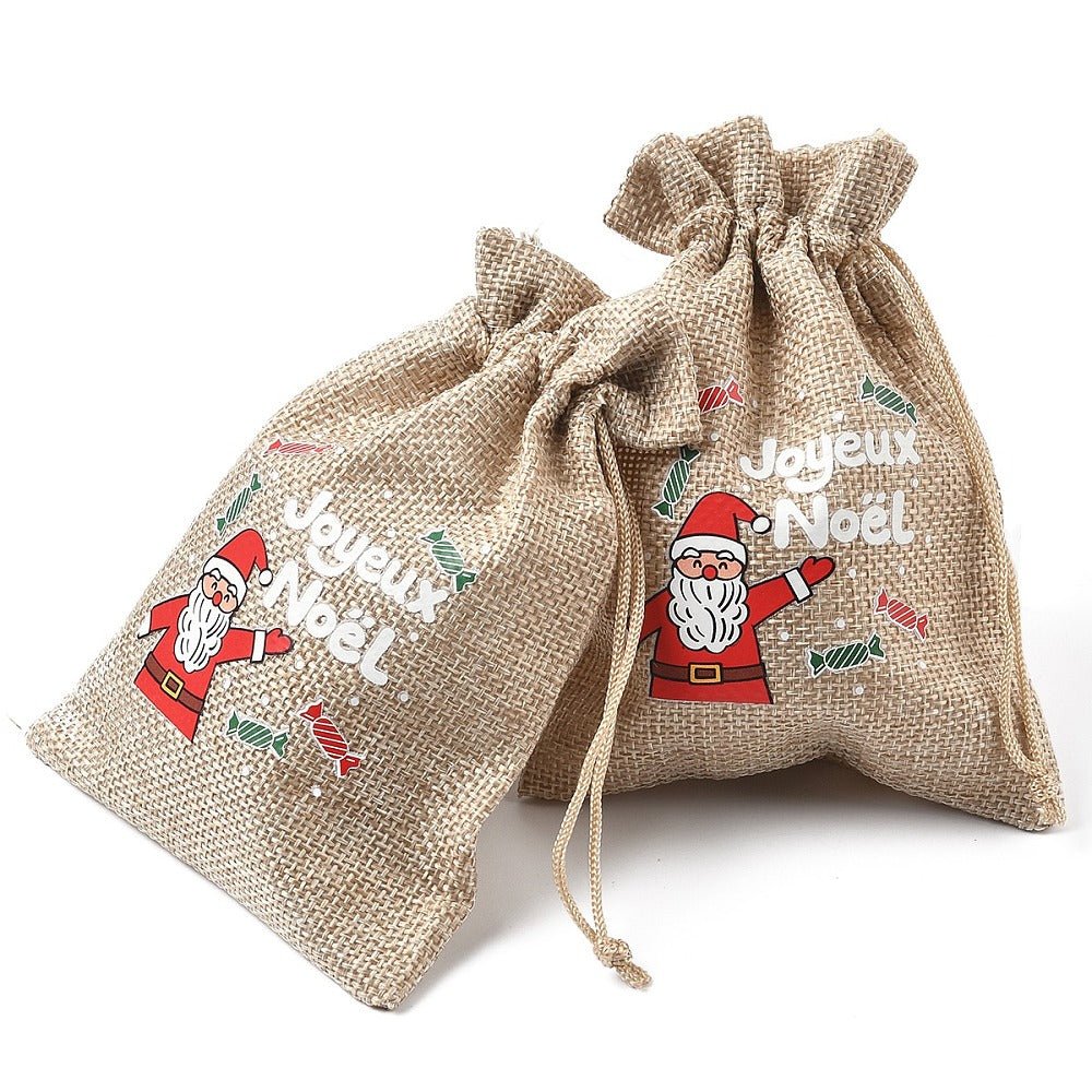 Smykkeposer Med Julemotiver – Jute (14x10cm) 15 stk. - Uniq Perler - 125720