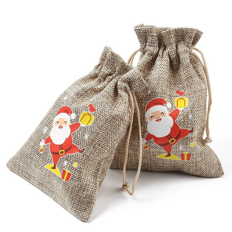 Smykkeposer Med Julemotiver – Jute (14x10cm) 15 stk. - Uniq Perler - 125720