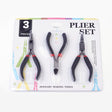 Smykkeværktøjssæt – Sidecutter, Fladtang Med Wirecutter & Rundtang, Sort/Gunmetal, (3 dele.) - Uniq Perler - 113848