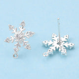 Snefnug Ørestikkere – Sølvbelagt (15x11mm) - Uniq Perler - 