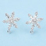 Snefnug Ørestikkere – Sølvbelagt (15x11mm) - Uniq Perler - 