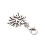 Snefnug Vedhæng med Karabinhage – Antik Sølv (9 stk) - Uniq Perler - 