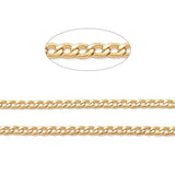 Snoet Panserkæde – Vandfast Stål 304, Forgyldt (3mm) - Uniq Perler - 